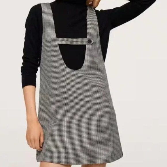 MNG Mango Check Short Dress - Picture 2 of 5